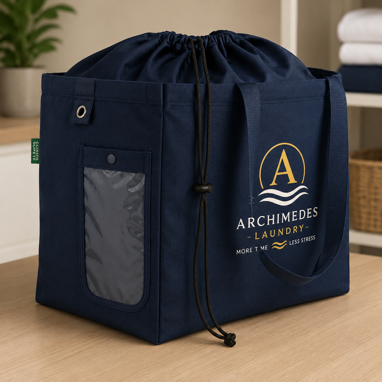 Archimedes Laundry pickup bag